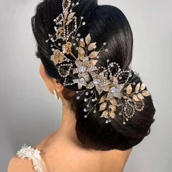 Accessories - Beautiful Headdress and Matching Necklace & Earrings also a matching Bridal Sash